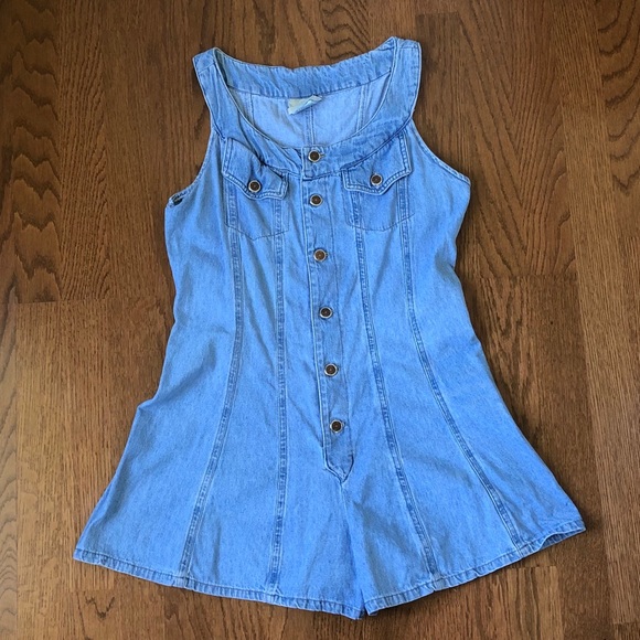 Vintage Sonoma Denim Romper - Picture 1 of 2